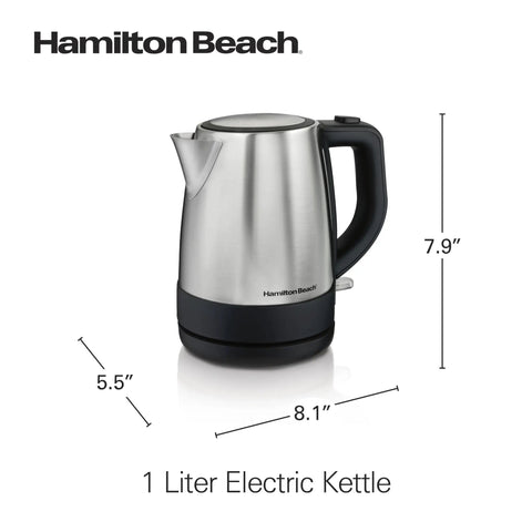 Electric Tea Kettle Cordless 1 L Water Boiler And Heater With Auto Shutoff And Boil Dry Protection Stainless Steel Fast Boil