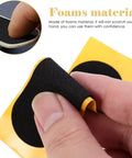 24 Pcs Fingerboard Grip Tape Set Precut 28x100mm Pro Foam Grip Tape black PU self adhesive shown with fingers
