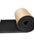 Rock Solid Self Adhesive Acoustic Foam Panels for Car and Studio Sound Dampening 2Cm Thick Echo Reducing Pads 79X20 Cm rolled foam with spikes.