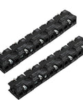 Totally No Fuss 10 Pack Push Button Switch Contact Blocks With Screw Clamp Terminals For Momentary Control Panels showing stacked blocks.