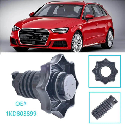 Premium Black Plastic Car Wheel Studs And Tire Mounting Screw Bolt Retainer Kit For Audi A3, Q7, RS3 Models With Durable Load Bearing Capacity No Snapping, OE 1KD803899