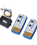 Wireless Winch Remote Control Kit 100 Feet Range 2-Pack Handset Controllers 12V Heavy Duty Recovery Remote with wiring box
