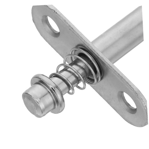 Adjustable Spring Loaded Pivot Shaft 2 Sets For Room Metal Hardware And Doors with polished silver finish and spring design.