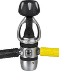 AC2 Compact Regulator Set With Octopus Compact All In One Dive Rig 1st Stage Piston 2nd Stage XS Compact Black And Yellow