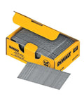 Open box showing Finish Nails For A 20 Degree Nailer One And A Half Inch 16 Gauge Galvanized 2500 Pack For Trim Framing And Woodworking Projects Heavy Duty Pro Grade Construction Fasteners With Strong Hold.