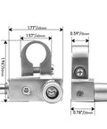 Two Pack Solid Brass Battery Terminal Clamps With Adaptor Collars For Positive Or Negative Posts, Top Or Side Mount, OEM Ready, No Cutting Required, Heavy Duty Car Truck Boat Marine Battery Terminals, 1.96in x 1.77in