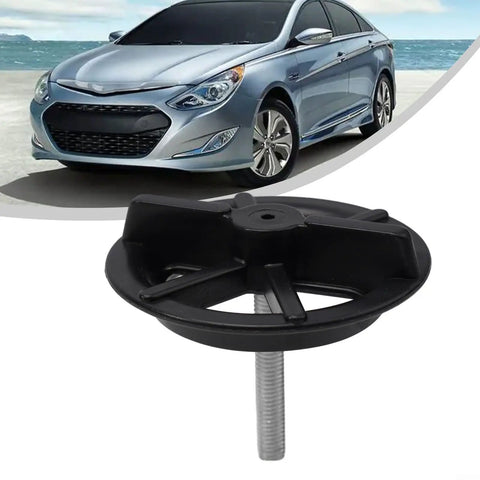 Spare Tire Hold Down Clamp Screw Bolt Retainer Clip 62850-28510 Direct Replacement For Hyundai And Kia 2001-2013 shown with car