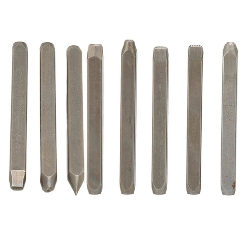 Metal Stamping Kit For Jewelry And Everyday Crafts, 6mm engraving tools displaying slick patterns for personalizing items.