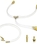 Sea Star Hydraulic Steering Bleed Kit For Boat Maintenance With PU Hose And Copper Fittings, Pro Grade Bleed Tool For Seastar Hydraulic Steering Systems Today showing hoses and fittings