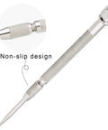 Close-up of Top Shelf 70A Pocket Scriber Tool Kickass Heavy Duty Metal Scribe with knurled grip for precision marking.