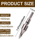 12 Pack 100 Grain Archery Arrow Field Points Screw In Tips Range Ready For Recurve Bow Compound Bow And Crossbow Bolts