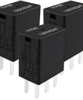 3-Pack of 12V DC 30A 5-Pin SPDT Relay For Watercraft, Plug-N-Play PWC Main Power And Accessory Relay Position, Part Number 120035247