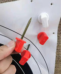 Red 6.6 Cm Target Nails Pins 10 Pack Durable Archery Paper Target Fixers for Shooting and Hunting Easy Grip Secure Hold