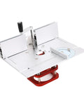 Rock Solid Manual Router Lift For Woodworking Tables Featuring 51 Millimeter Lifting Stroke Universal Router Mount System.