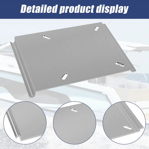 Aluminum Versatile Jon Boat Bench Seat Mount Plate For Easy Side-To-Side Swivel And Quick Access, Durable Sure Mount Bracket Kit