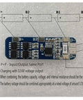 Straight Fire 3Pcs 3S Bms 12V 10A Lithium Battery Management Balance Board Locks Down 18650 Cells, detailed view of input/output connections.