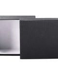Empty open black box used for packaging Set Of 2 Crystal Stone T Bar Pull Handles With Screws In Brushed Brass Finish