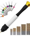 Handy Pin Vise Drill Set For Crafting And Jewelry Making, non-slip grip, tiny twist drills, ideal for resin, wood, plastic projects.