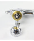 Close-up of Hella Effortless Mini Pneumatic Paint Sprayer Professional Gravity Feed Spray Gun With 1.5MM Nozzle parts and nozzle detail.