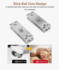 Built Tough Heavy Duty 360 Degree Stainless Steel Hidden Door Pivot Hinge For Bookshelves And Cabinets Concealed Invisible Pivot Hardware