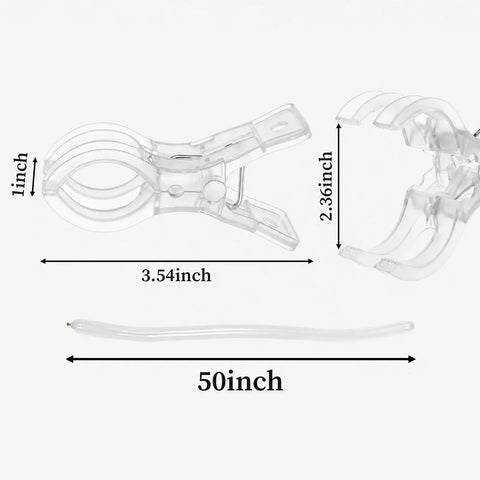 Premium 110 Pcs Balloon Arch Clips Kit With Super Strong Spring Clamps For Weddings Parties Festivals And Banquet Scene Decorations That Look Lit And Durable, clear plastic clip 3.54 inch