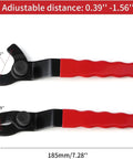 Heavy Duty Adjustable Pin Wrench For Angle Grinders, Knock Out Stubborn Lock Nuts Fast, Chisel Steel Spanner Tool With Grippy Handle, features adjustable distance from 0.39'' to 1.56''.