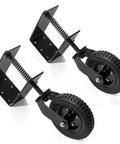 2-Pack 8 Inch Flat-Free Gate Wheel With Spring-Loaded Chainlink Gate Caster Wheel For Outdoor Gates, Heavy-Duty 200 Lb Capacity