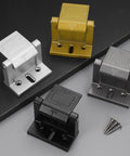 Heavy Duty Door Catch Secures Barns And Garages Easy Install Aluminum Lock For Privacy Bathroom Windows Home Safety Upgrade That Slays in four colors: silver, gold, black, gray.