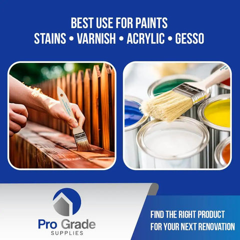 Painting and staining with 12 Pack Dope 2 Inch Chip Paint Brushes Set Durable Disposable Wood Handles With All Natural China Bristles 1.5 Inch Long Bristles Square Trim For Painting Staining Cleaning Arts And Crafts.