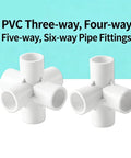 12 Pack Water Hose Fittings for Agricultural Irrigation, Durable Quick Connectors, Easy Snap Hydraulic Garden Fittings for Indoor and Outdoor Use, Rust-Resistant PVC with 90 Degree Side Grip for Secure, Versatile Connections. PVC 3-way, 4-way, 5-way, 6-way pipe fittings.