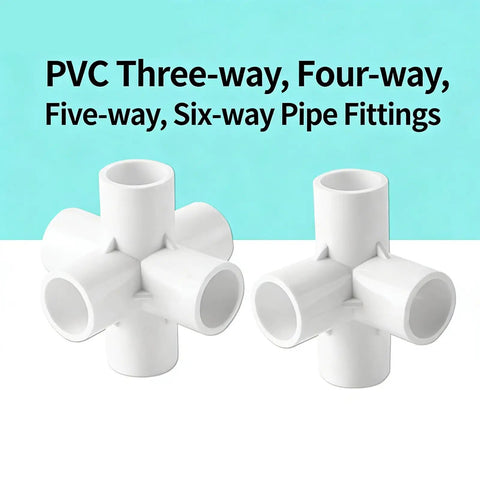 12 Pack Water Hose Fittings for Agricultural Irrigation, Durable Quick Connectors, Easy Snap Hydraulic Garden Fittings for Indoor and Outdoor Use, Rust-Resistant PVC with 90 Degree Side Grip for Secure, Versatile Connections. PVC 3-way, 4-way, 5-way, 6-way pipe fittings.