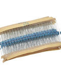 600 Pack 1/4W Metal Film Resistors Kit With 30 Values 20 Pieces Each Tolerance 1 Percent 1 Ohm To 1M Ohm Easy Storage Box Ideal For DIY