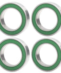 Pack of Four 18x28x7 Millimeter Double Sealed Ball Bearing 2RS For Bicycle Hub Front And Rear Wheels ISO 492 Standard Fit