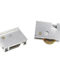 Two Pack Sliding Patio Door Rollers With 1-1/2 Inch Steel Ball Bearings, Adjustable Wheel Height For Smooth Quiet Operation