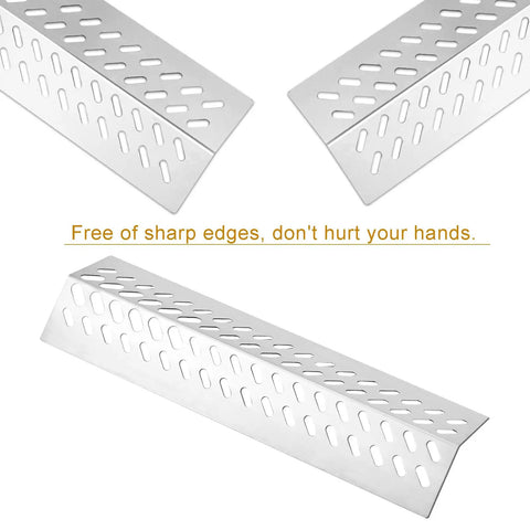 Stainless Steel Flame Tamers Four Piece Grill Heat Plate Replacement For Bull Gas Grills Fits Angus Brahma 7 Burner 5 Burner And 4 Burner Models Includes 16631 16521