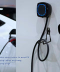 Wall Mounted Carbon Steel Garage Hooks Ev Charger Holder Anti Slip Coating Heavy Duty Storage for EV charging cables.