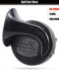 Kickass Hella Loud 12 Volt Golf Cart Horn Kit With Heavy Duty Floor Pedal Switch built tough for golf carts and ATVs
