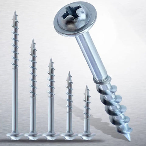 Pocket Hole Screws Self Tapping Torx T20 Coarse Thread Wood Screws 1 1 4 Inch 32mm Silver 100 Pack Built For Hardwood Fences Decks