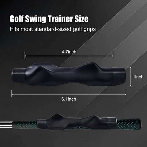 Golf Grip Trainer For Right Hand That Locks In The Perfect Grip, Builds Muscle Memory, Improves Swing Stability Black 1 Pack.