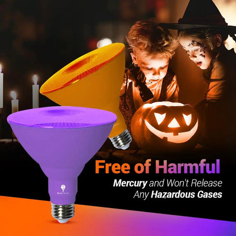 Straight Fire Purple Led Par38 Flood Bulbs 2 Pack 18 Watt Takes Down 120 Watt Dimmable E26 Base Party Decor Halloween Porch Setup That Goes Hard On Lighting With Total Vibe Control