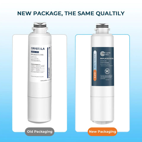 Samsung DA29-00020B Refrigerator Water Filter Replacement 3 Pack For DA29-00020A/B HAF-CIN EXP RF Series Models new vs old packaging