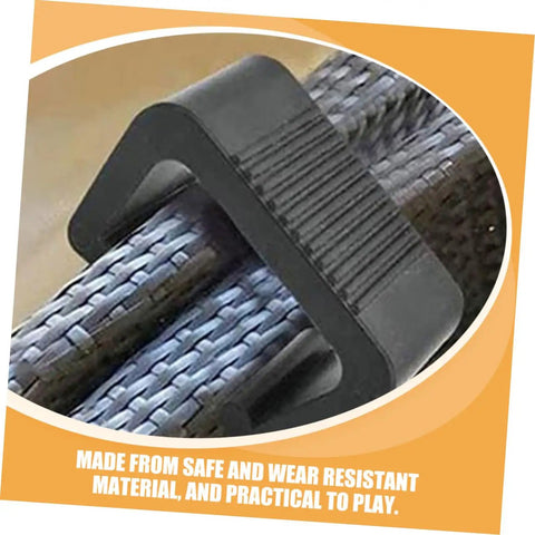 Hella Secure 50 Pack Rattan Wicker Furniture Connectors Heavy Duty Plastic Patio Chair Clips for modular use on wicker furniture.