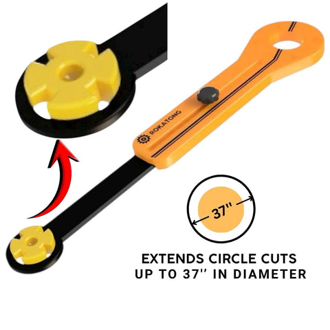 Circle Jig For Trim Routers Precise Circular Cutouts From 1.6 In To 37 In Adjustable Radius close-up view