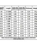Size chart for Spiral Cable Wrap Organizer For Easy Wire Management No Tools Required Black Durable PE Cable Wrap Fits 4mm To 20mm Cables