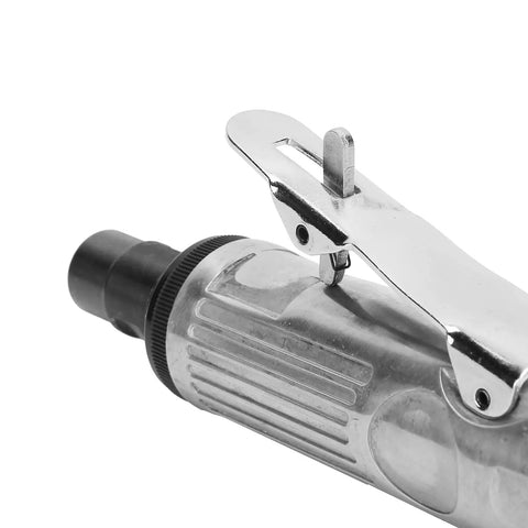 Close-up of the Heavy Duty Pneumatic Die Grinder For Fine Metal Polishing and Burr Trimming, showcasing durable zinc alloy housing.