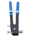 Heavy Duty Stainless Steel Rivet Kit With Aluminum Alloy Body Portable Manual Riveting Tool, blue handles, side view