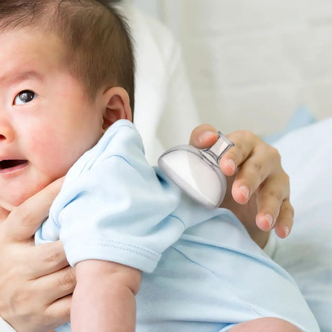 Chest Percussion Cups Mucus Removal Device With Flutter Valve used on baby for chest physical therapy and easy phlegm clearance