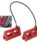 4 Inch Steer Stop Outboard Hydraulic Steering Lock for Outboard Motor Trailering and Transport Red Fits Most Steering Cylinder Rods