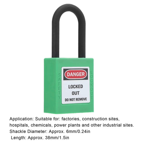 5 Pack Industrial Lockout Tagout Padlocks Green With Keyed Different Design Engineered To Survive Hella Rough Shifts Built Dang Tough For Dead Simple Machine Guarding And Tagging