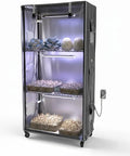 Indoor Mushroom Grow Tent Kit With T8 Full Spectrum Light, mechanical timer, humidity/temp meter, monotub fruiting chamber setup